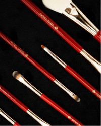 Meiyuan Custom Shiny Red 10pcs Makeup Brush Set