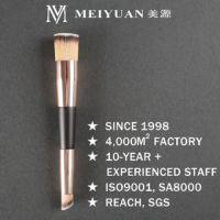 Dual-Ended Flat Angled Makeup Brush