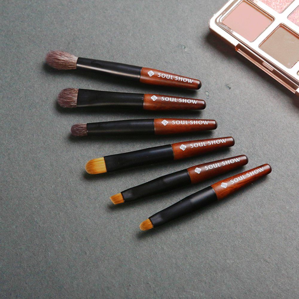 Mini Travel brush sets with sandal handle