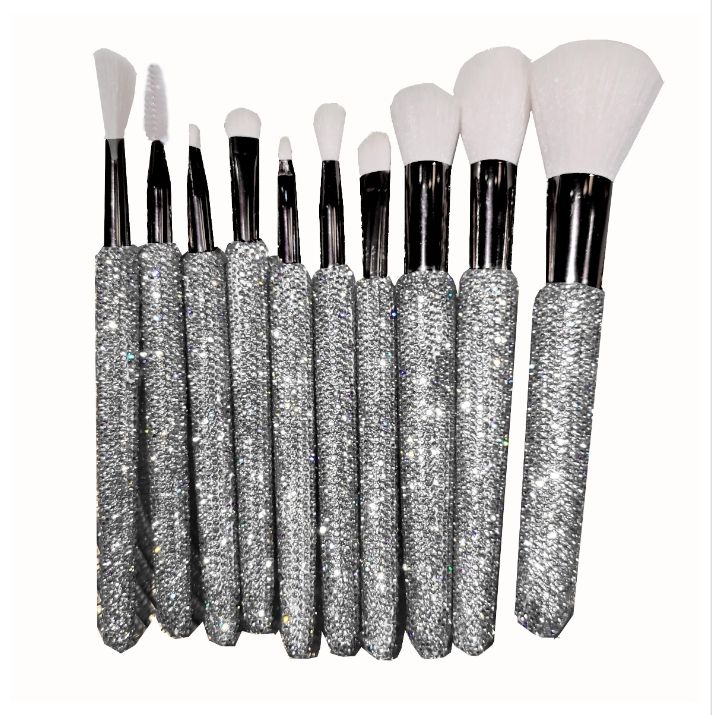 MEIYUAN 12Pcs Rhinestone Handle Brush Set