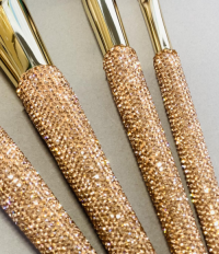 MEIYUAN 12Pcs Rhinestone Handle Brush Set