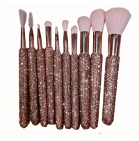 MEIYUAN 12Pcs Rhinestone Handle Brush Set
