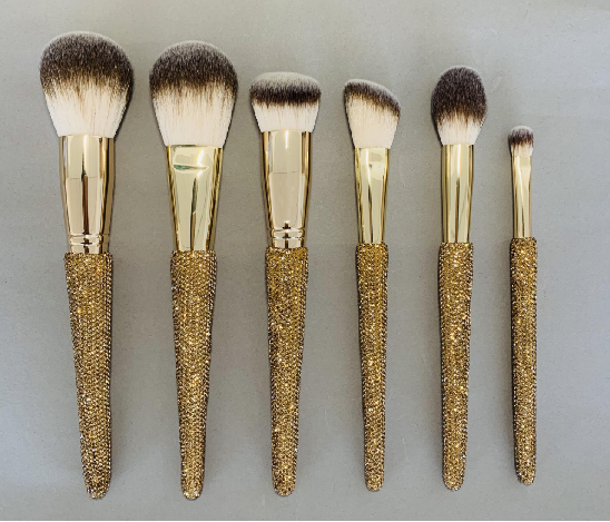 MEIYUAN 12Pcs Rhinestone Handle Brush Set