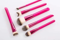 Custom Angled Handle 10pcs Makeup Brush Set
