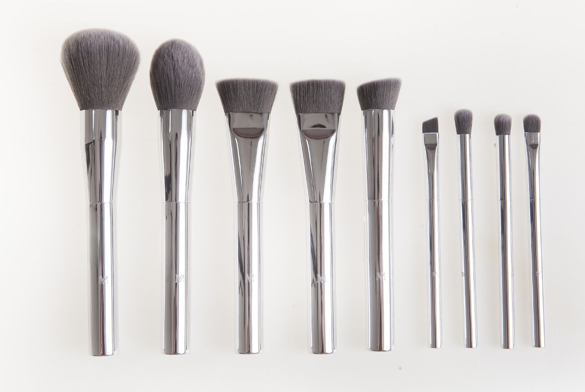 High Quality Custom Aluminum Handle 9pcs Brush Set – Rose Gold