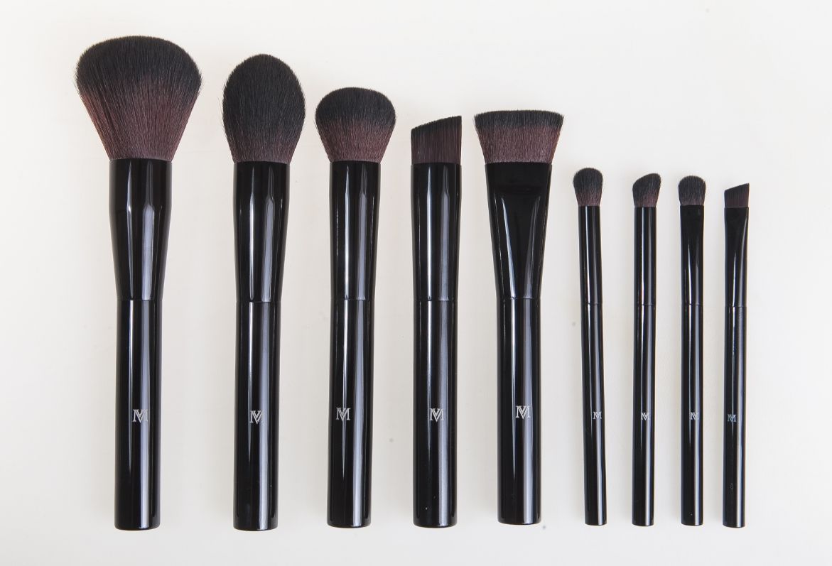 High Quality Custom Aluminum Handle 9pcs Brush Set – Rose Gold